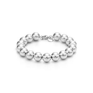 Tiffany and Co. Ball Bracelet in 10 mm, 7.5 inch length, silver